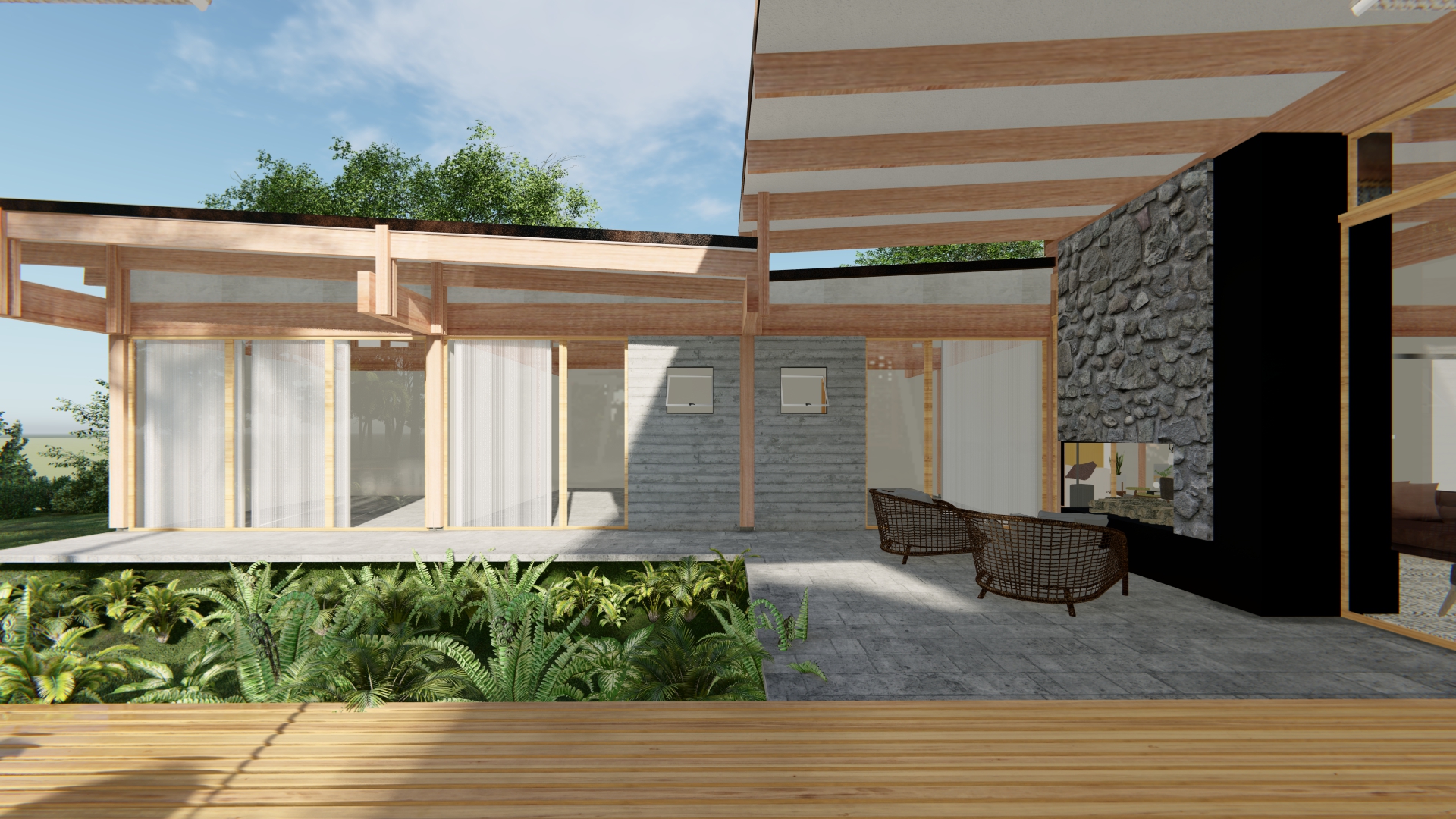 Casa Simples de Quartzo e Plantação, creation #10583